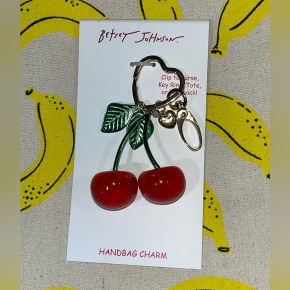 Betsey Johnson Handbags - *NWT* Betsey Johnson Cherry Handbag Charm